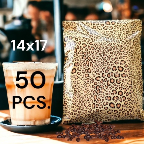 50 14X17 Poly Mailers Leopard Shipping Envelopes PRICE IS FIRM - Picture 2 of 9